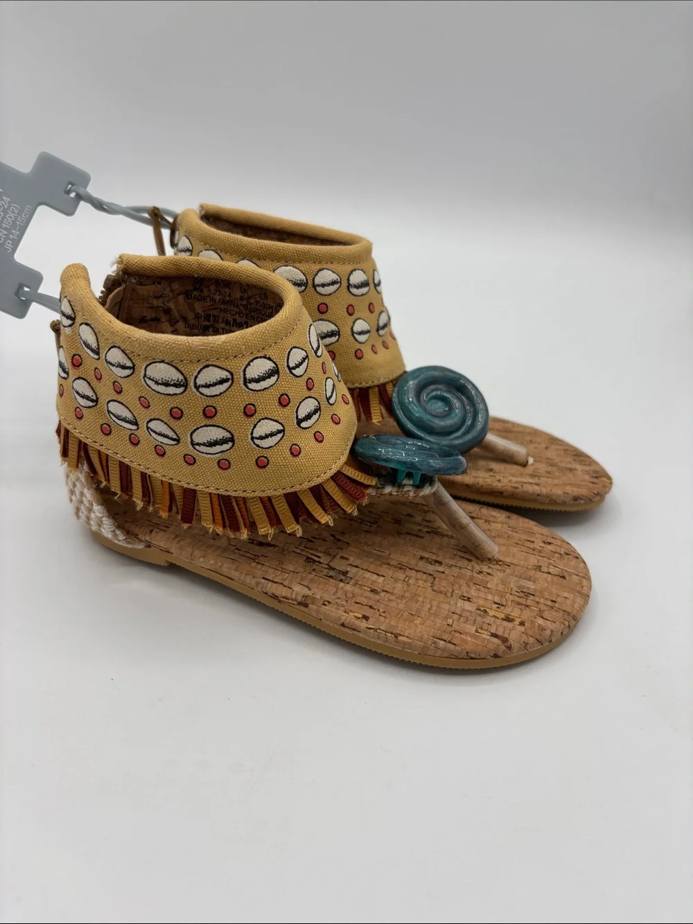 Disney Girl’s Moana Collections Seashell Print Sandals Size 7/8